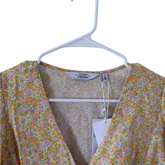 & Other Stories NEW Yellow Zora Mini Dress - Picture 4 of 6